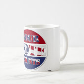 Mug VOTRE VOIX COMPTE ! Rond avec drapeau américain (Devant droit)