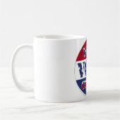 Mug VOTRE VOIX COMPTE ! Rond avec drapeau américain (Gauche)