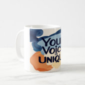 Mug Votre voix est unique option 2 (Devant gauche)