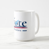 Mug Votre vote compte (Devant droit)