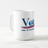Mug Votre vote compte (Devant gauche)