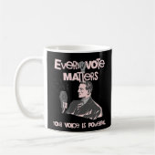 Mug Votre vote compte l'élection rose politique imprim (Gauche)