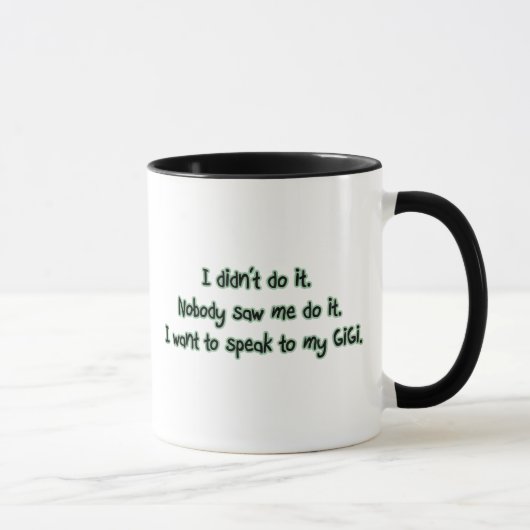 Mug Voulez parler à GiGi (Droite)