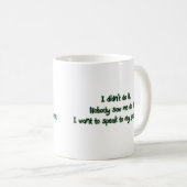 Mug Voulez parler à mon parrain (Devant droit)
