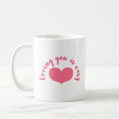 Mug Vous aimer est facile Citation romantique Saint Va (Gauche)