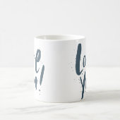 Mug Vous aimez ardoise moderne bleu (Centre)