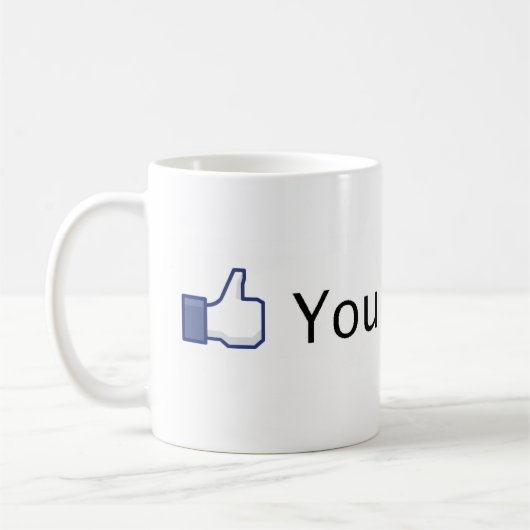 Mug Vous aimez ceci. Facebook aiment (Gauche)