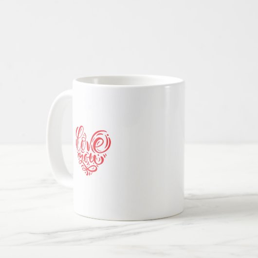 Mug Vous aimez en rouge (Devant gauche)