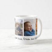 Mug Vous aimez grand-mère petits-enfants 5 Collage pho (Devant droit)