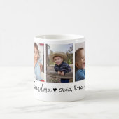 Mug Vous aimez grand-mère petits-enfants 5 Collage pho (Centre)