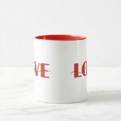 Mug Vous aimez | Heureuse Sainte-Valentin moderne (Centre)