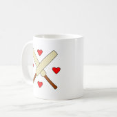 Mug Vous aimez le texte de cricket (Devant gauche)