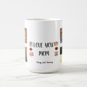 Mug Vous aimez Maman Angela Script Design Floral
