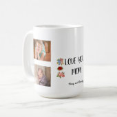 Mug Vous aimez Maman Angela Script Design Floral (Devant gauche)