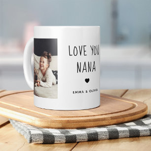 Mug Vous aimez Nana   Texte manuscrit de deux photos
