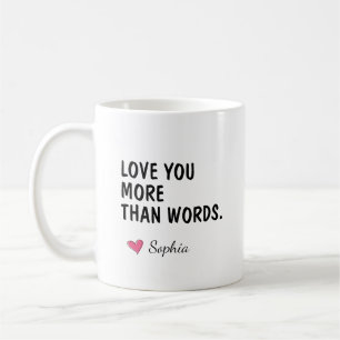 Mug Vous aimez plus que des mots Maman Anniversaire No