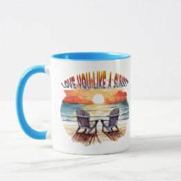Mug Vous Aimez Un Coucher De Soleil Accents