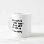 Mug Vous apportez de la joie à ma maison (Devant gauche)