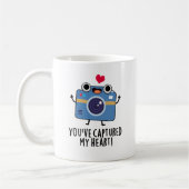 Mug Vous avez capturé Mon Coeur Drôle Caméra Pun (Gauche)