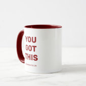 Mug Vous avez ce minimum rouge et blanc personnalisé (Devant gauche)