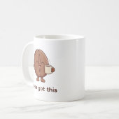 Mug Vous avez ce personnage de grain de café mignon (Devant gauche)