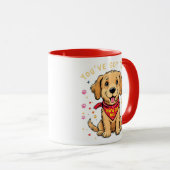 Mug Vous avez ceci ! Musique de chiot (Devant droit)