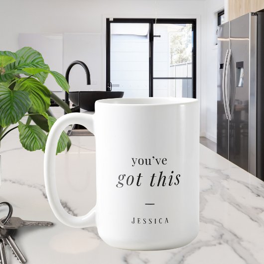 Mug Vous avez ceci - simple typographie personnalisée