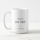 Mug Vous avez ceci - simple typographie personnalisée (Gauche)