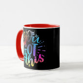 Mug Vous avez ces étoiles et couleurs inspirantes (Devant gauche)