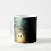 Mug Vous avez - Chat d'Halloween et fantôme (Devant gauche)