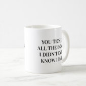 Mug Vous avez coché toutes les cases Relation (Devant droit)
