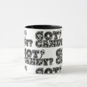 Mug Vous avez des bonbons? Suceur de crânes noir et bl (Centre)