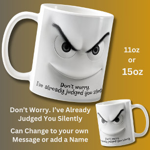 Mug Vous avez jugé, Ajouter un message nominatif, Visa