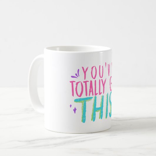 Mug Vous avez obtenu cette motivation de devis de supp (Devant gauche)