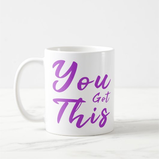 Mug Vous avez obtenu cette typographie de motivation (Gauche)