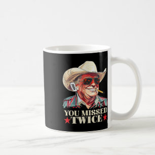 Mug Vous avez raté deux fois Western Trump Cowboy Trum