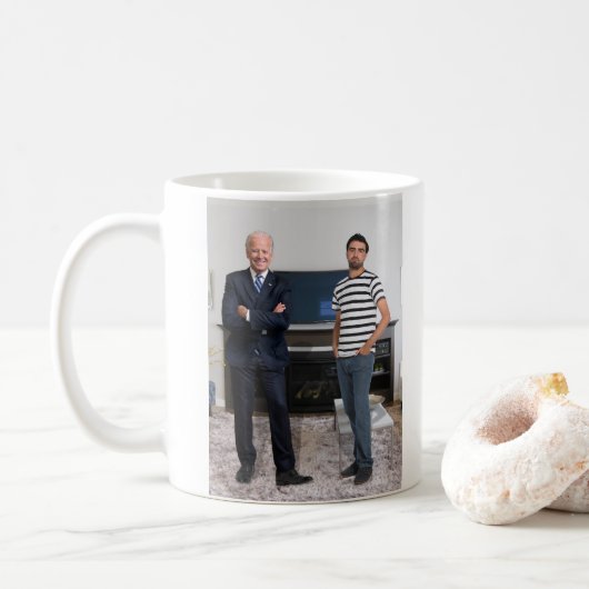 Mug Vous avez rencontré le président Joe Biden | Ajout (Avec donut)