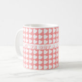 Mug Vous avez un ami Pink Heart Motif Valentine (Devant gauche)