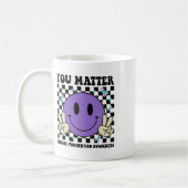 Mug Vous avez un problème Turquoise de ruban de ruban (Gauche)
