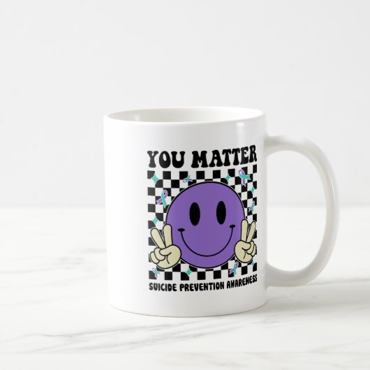 Mug Vous avez un problème Turquoise de ruban de ruban (Droite)
