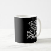 Mug Vous avez volé une pizza Mon coeur - Amoureux de l (Devant droit)