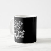 Mug Vous avez volé une pizza Mon coeur - Amoureux de l (Devant gauche)