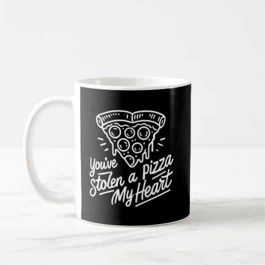Mug Vous avez volé une pizza Mon coeur - Amoureux de l (Gauche)