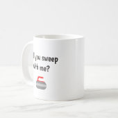 Mug Vous balayerez avec moi - le sport du bordage (Devant gauche)