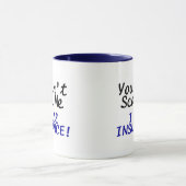 Mug Vous biseautés m'effrayez que je vends le texte (Centre)