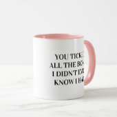 Mug Vous Cochez Toutes Les Cases Copine (Devant droit)