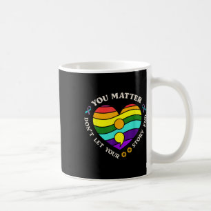 Mug Vous cœur arc-en-ciel de sensibilisation à la prév