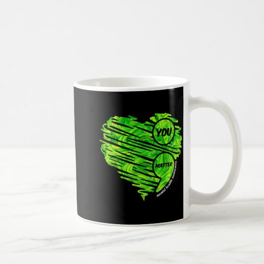 Mug Vous Cœur Vert Point-virgule Sensibilisation à la (Droite)