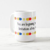 Mug Vous commencez à dépasser mes médicaments (Devant gauche)