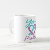 Mug Vous Comptez Sensibilisation à la prévention du su (Devant gauche)